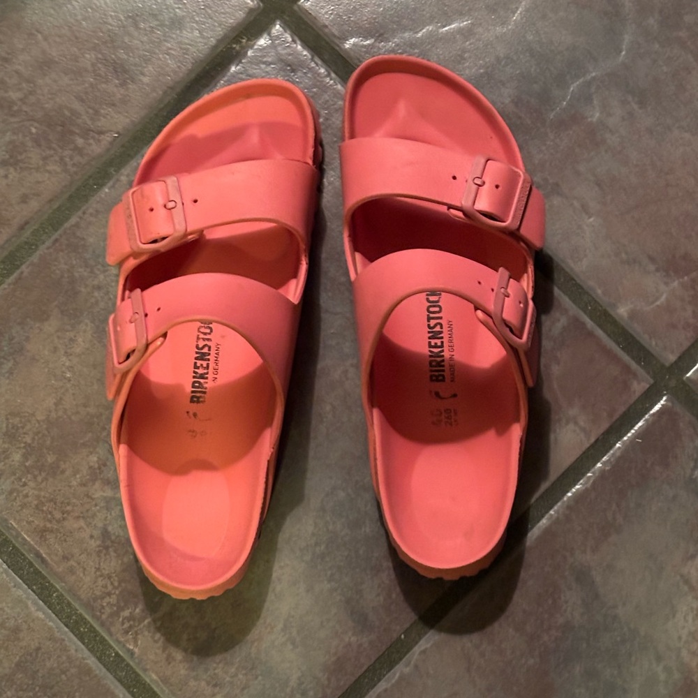 Pink Waterproof Birkenstocks Size 40 or Size 9